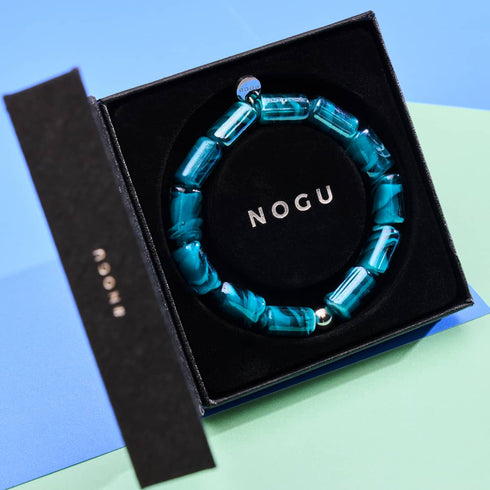 Türkises Hermine | Zauberin Glasarmband